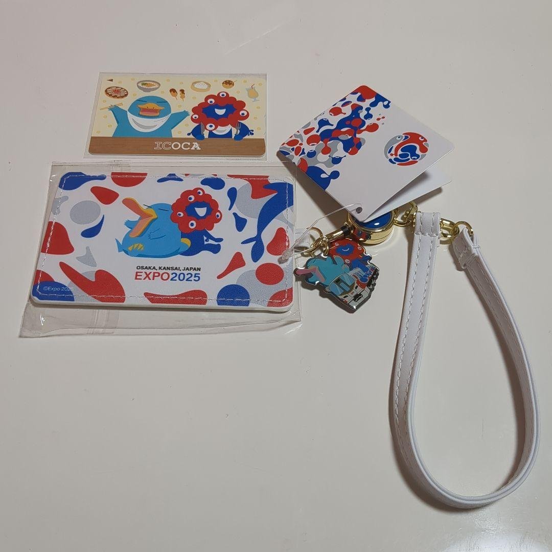 :*:様 万博限定ミャクミャク記念ICOCA + 合皮パスケース