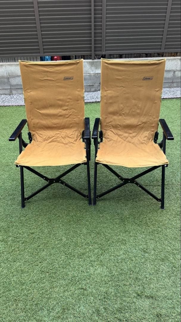 コールマン　レイチェア（２脚）　シート生地コットン