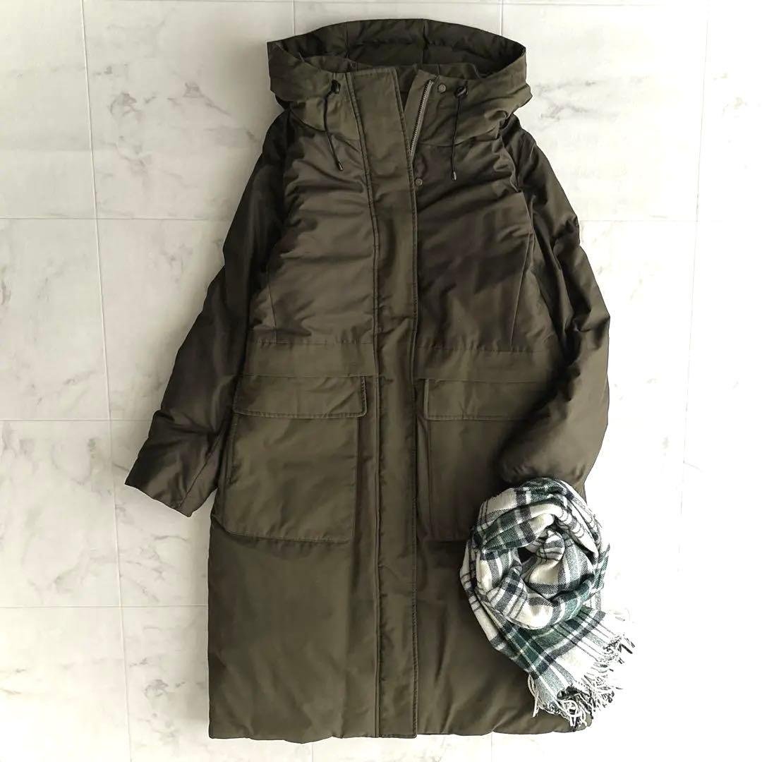 美品✨ドレステリア Aラインダウンコート カーキ