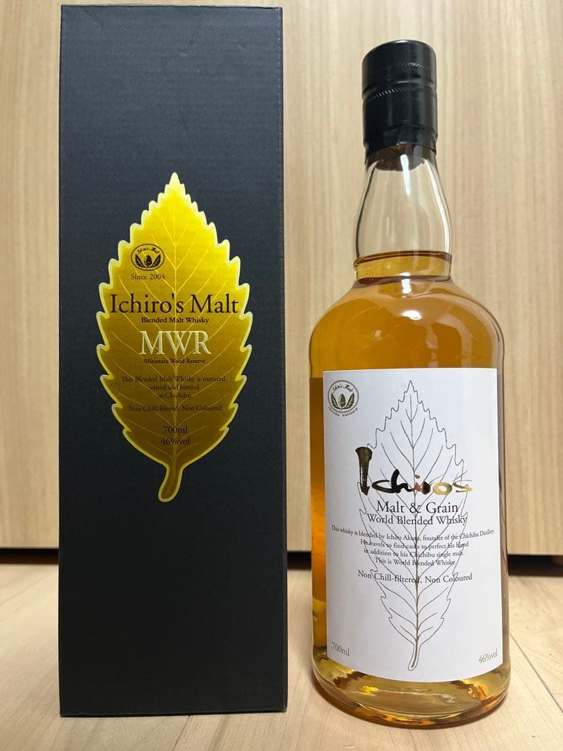 イチローズモルト　ミズナラウッドリザーブ ホワイトラベル　箱有　未開封