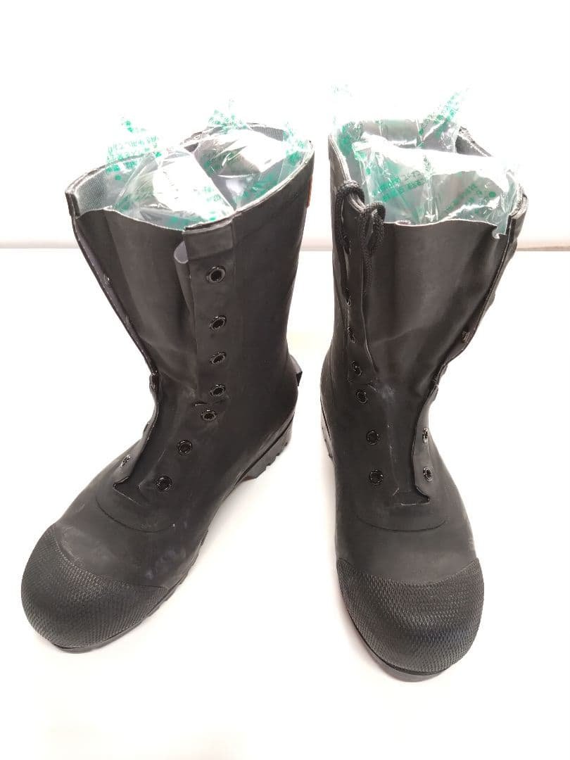 消防団員用 安全長靴 ゴム製 JIS T8101 ハト印 26.5cm