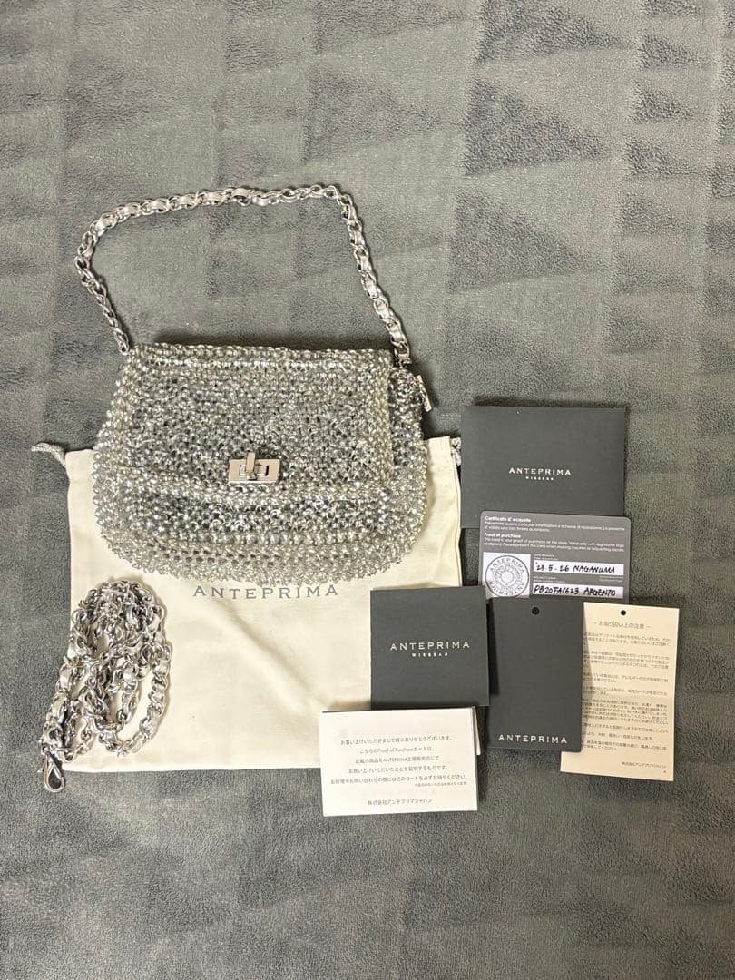 appleさま専用 ANTEPRIMA ルッケット シルバー ショルダーバッグ