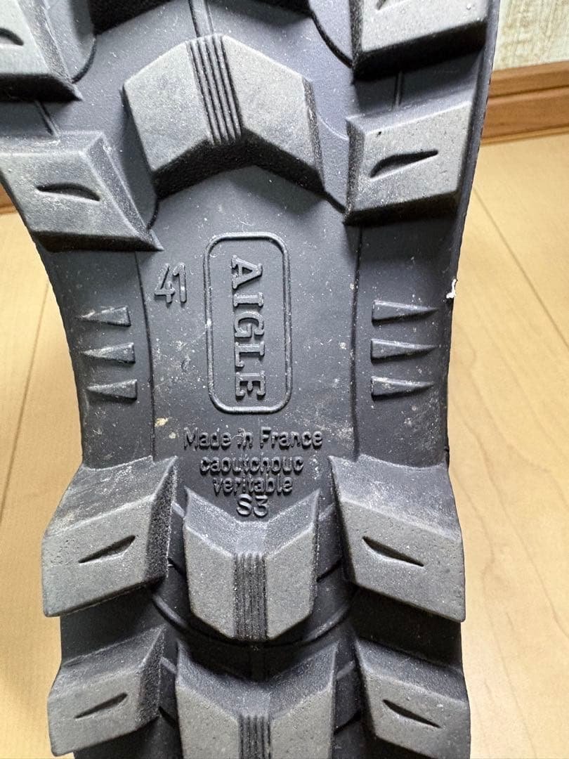 25.5～26cm★美品AIGLEレイン ブーツ41エーグルラバーブーツ 長靴