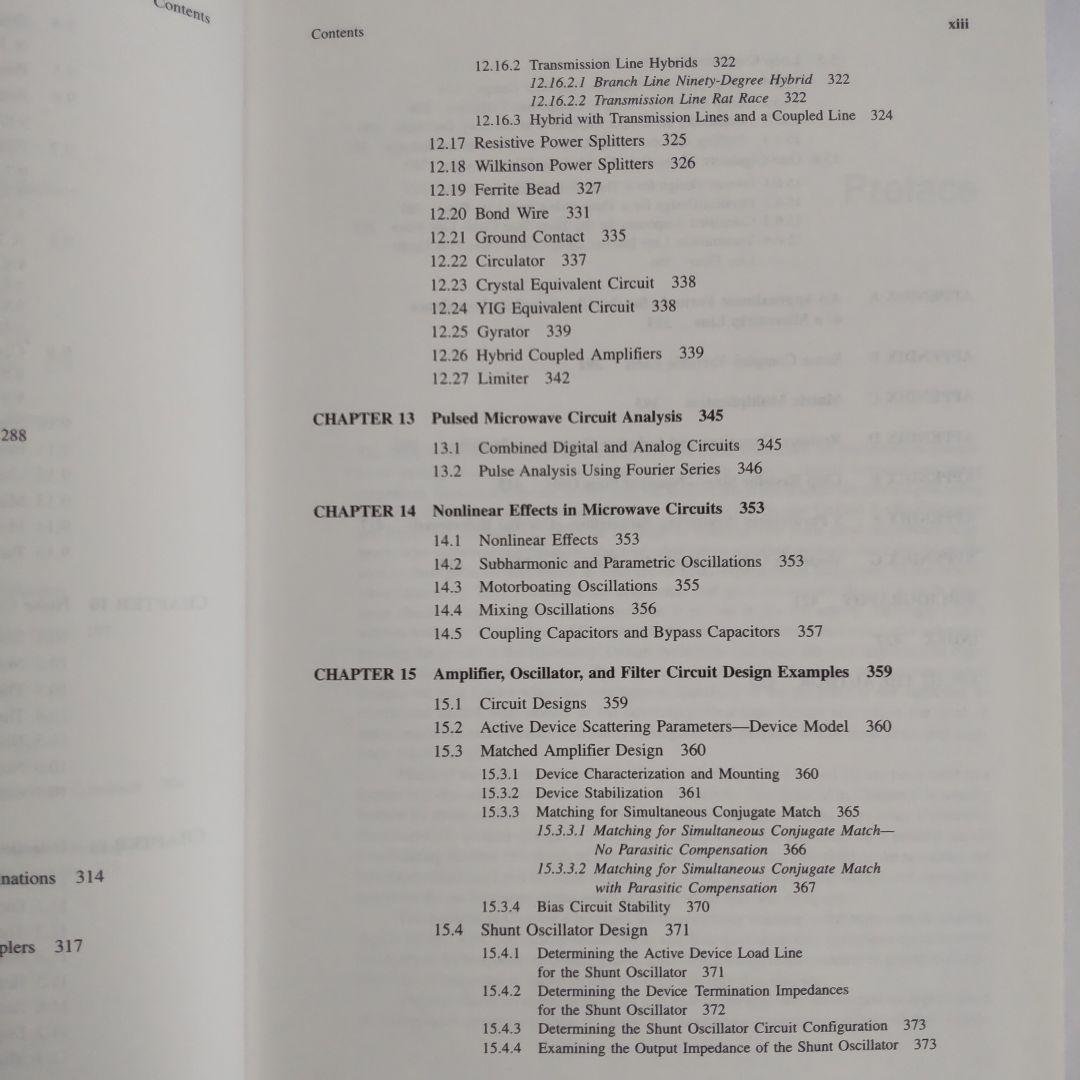 洋書 Introduction to Microwave Circuits