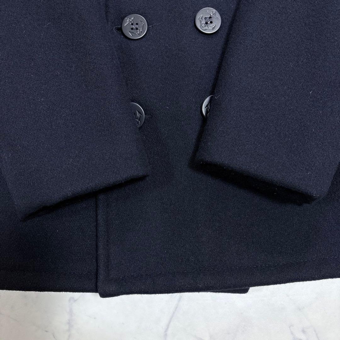 美品 Schott U.S.740N ピーコート キルティング裏地36 ブラック