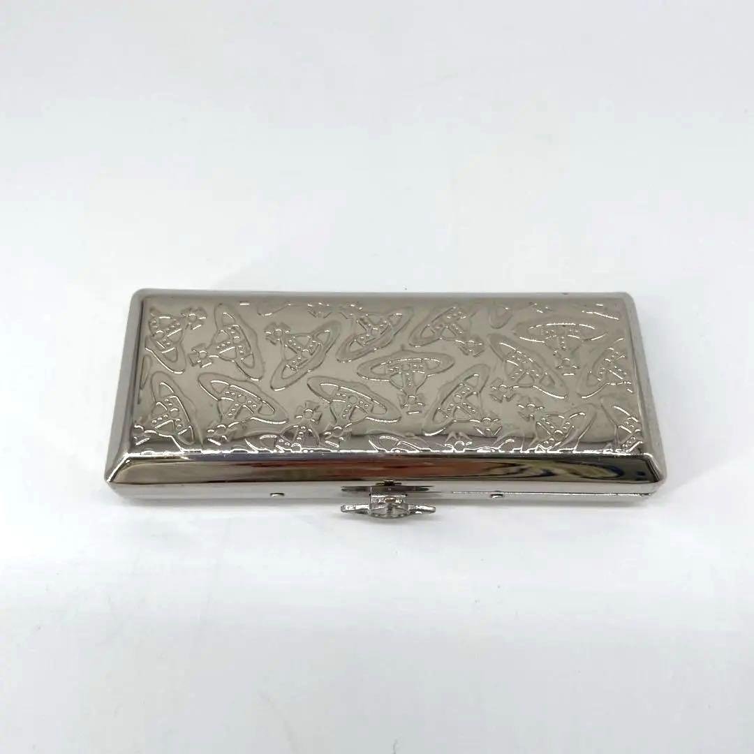 15318✨ヴィヴィアンウエストウッド オーブ総柄 シガレットケース シルバー