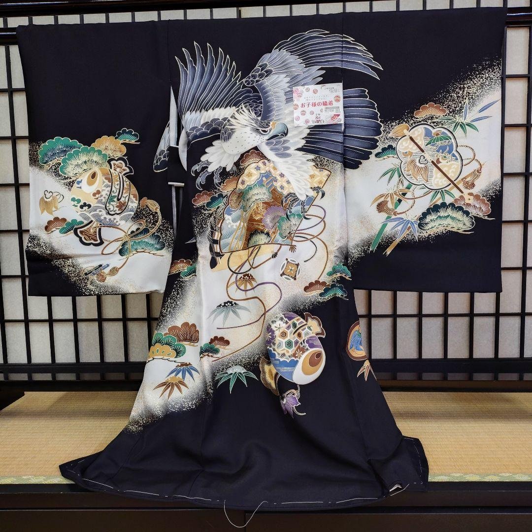 おしゃれで粋な男宮参り着物在庫処分08